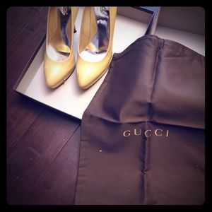 Gucci Nude patent leather stilettos